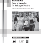 Tourism 101: Basic Information for Selling to Tourists Cover